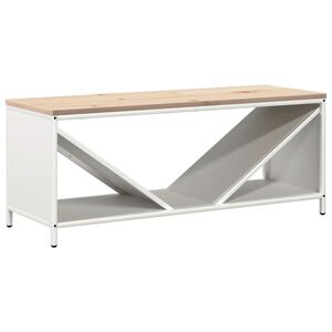 vidaXL Stojak na drewno opałowe z drewnianym blatem, 100,5x35,5x40 cm