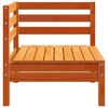 vidaXL Ogrodowa sofa narożna, woskowy brąz, lite drewno sosnowe