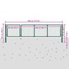 vidaXL Brama ogrodowa stalowa 350x100 cm zielona