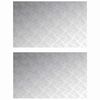 vidaXL Stopień 2 szt. 80 x 50 cm Srebrny Aluminium Prostokątny
