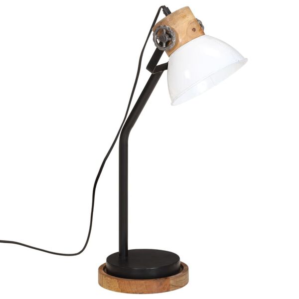 vidaXL Lampa stołowa, 25 W, biała, 18x18x60 cm, E27