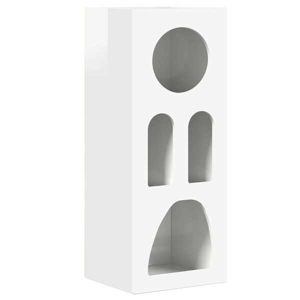 vidaXL Bufet Wysoki połysk biały 40 x 35 x 100.5 cm