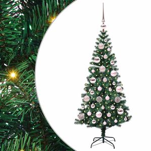 vidaXL Sztuczna choinka z oświetleniem na Boże Narodzenie 120 cm