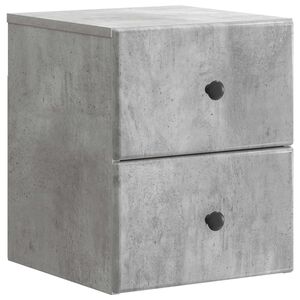 vidaXL Wisząca Szafka Nocna Betonowy szary 34,5 x 33 x 40 cm