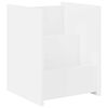vidaXL Regał na gazety Biały 35 x 35 x 45 cm Drewno inżynieryjne