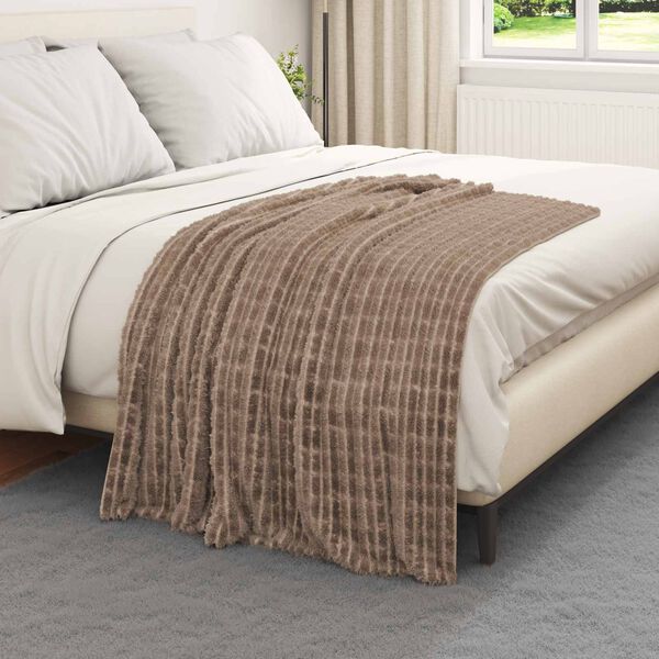vidaXL Koce narzutowe 6 pcs Camel 150 x 130 cm Polar