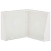 vidaXL Mur oporowy 50 x 50 x 40 cm Stal Biały