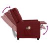 vidaXL Elektryczny fotel masujący, winna czerwień, tkanina