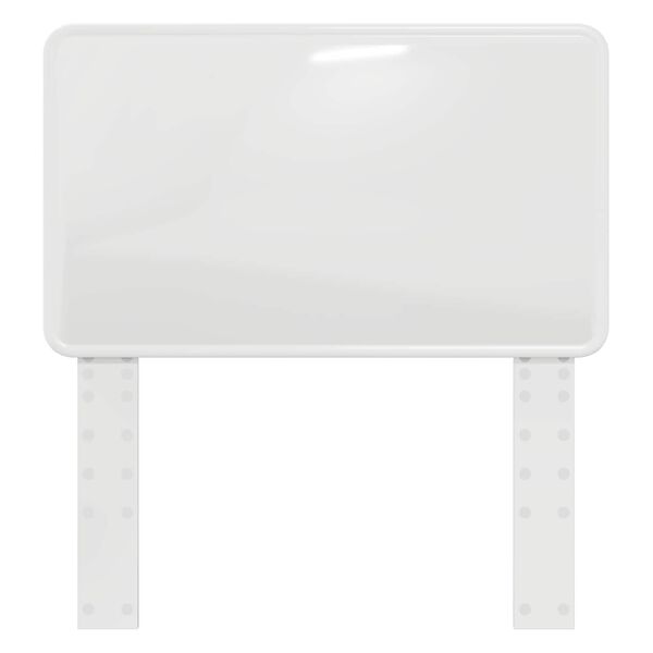 vidaXL Zagł&oacute;wek Błyszcząca biel 75 cm Materiał drewnopochodny