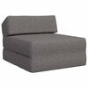 vidaXL Składana Sofa Ł&oacute;żko jasnoszary 60 x 70 x 41 cm tkanina