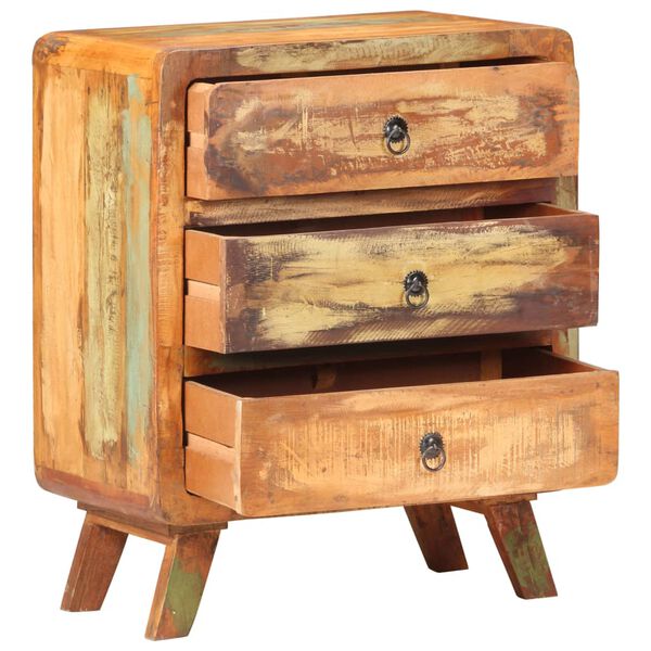 vidaXL Szafka, 60x35x75 cm, lite drewno z odzysku