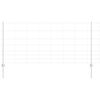 vidaXL Ogrodzenie z słupkiem Srebrny 1 x 50 m Stal