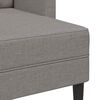 vidaXL Sofa 2-osobowa z szezlongiem w kształcie litery L, kolor taupe