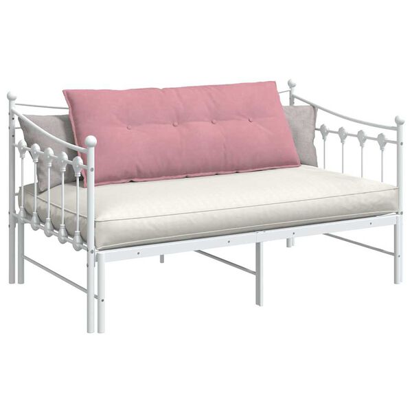 vidaXL Poduszka na plecy R&oacute;żowy 120 x 50 cm Tkanina sztruksowa