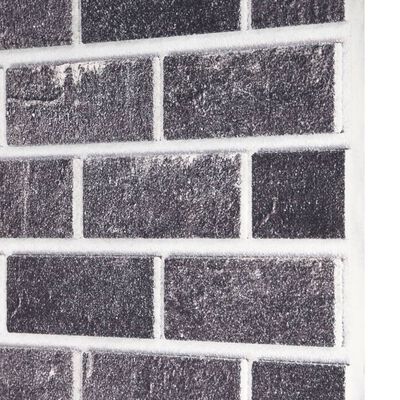 vidaXL Panele ścienne 3D, wzór czarno-szarej cegły, 10 szt., EPS