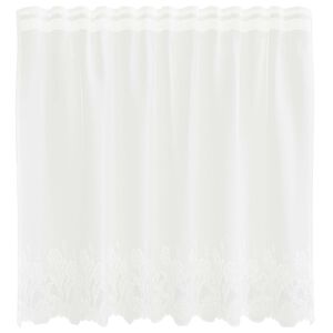 vidaXL Firanka Koronkowa Biały 80 x 150 cm Poliester
