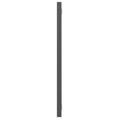 vidaXL Lustro łazienkowe, wysoki połysk, szare, 100x1,5x37 cm, płyta