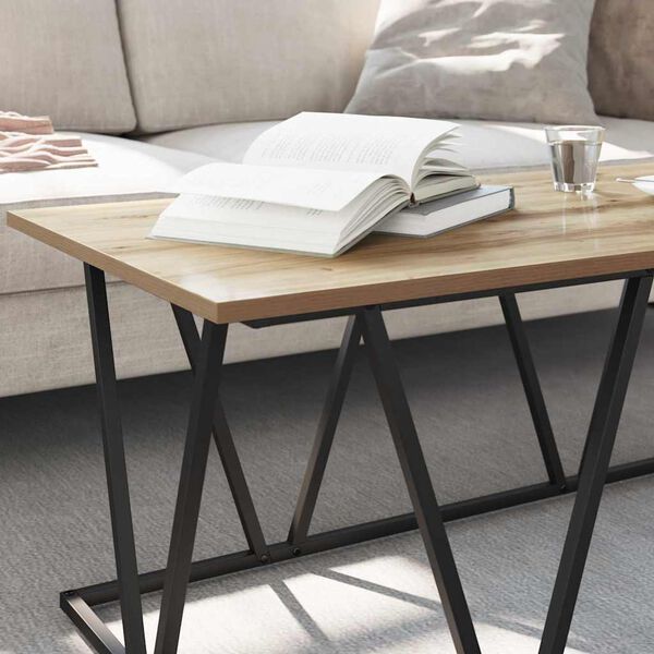 vidaXL Stolik kawowy Dąb rzemieślniczy 100 x 50 x 40 cm