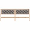 vidaXL Zagł&oacute;wek Inny Brązowy i taupe 200 cm Lite drewno sosnowe