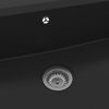 vidaXL Zlew kuchenny Czarny 79 x 50 x 31 cm Granit