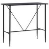vidaXL Stolik barowy, czarny, 120 x 60 x 110 cm, MDF