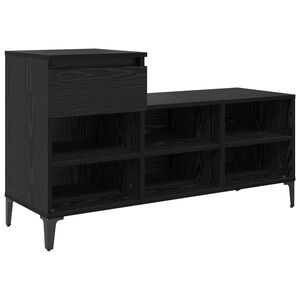 vidaXL Szafka na buty 102 x 36 x 60 cm Drewno inżynieryjne Czarny dąb