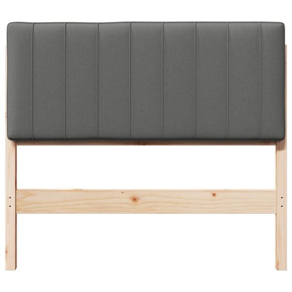 vidaXL Tapicerowane wezgłowie Z zagł&oacute;wkiem Brązowy i jasnoszary 100 cm