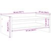 vidaXL Podstawka pod monitor, brązowy dąb, 50x27x20 cm