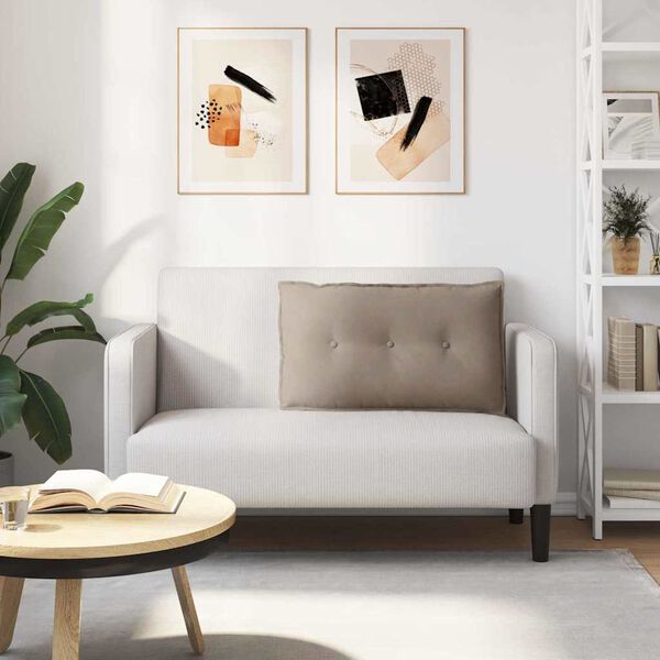 vidaXL Poduszka na plecy Ciemnoszary 80 x 50 cm Tkanina mikrofibrowa