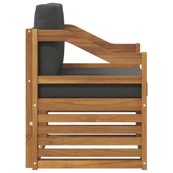 vidaXL Zestaw sof na zewnątrz Lite drewno akacjowe i poliester