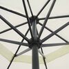 vidaXL Parasol z aluminium, 500 cm, biały