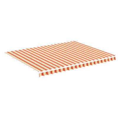 vidaXL Zapasowa tkanina na markizę, żółto-pomarańczowa, 4,5x3,5 m