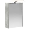 vidaXL Szafka z lustrem do łazienki Betonowy szary 43 x 16 x 62.5 cm