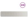 vidaXL Obrzeża trawnikowe 30 szt. 20x103 cm Stal nierdzewna
