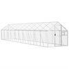 vidaXL Woliera, srebrna, 1,79x10x1,85 m, aluminium