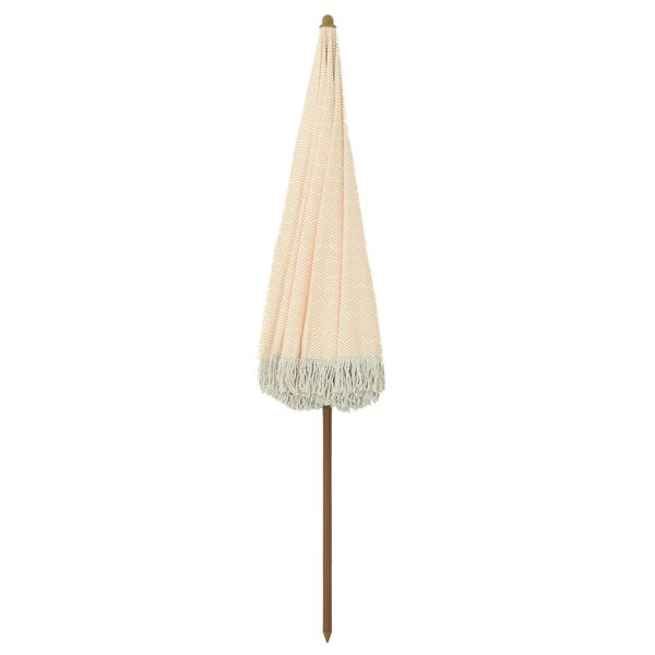 vidaXL Parasol plażowy Ż&oacute;łty i Biały 205 x 205 x 210 cm