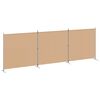 vidaXL 4-panelowy parawan Beżowy 525 x 180 cm tkanina