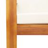 vidaXL Sofa ogrodowa z poduszkami, 2-osobowa, lite drewno akacjowe