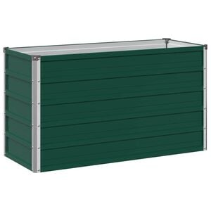 vidaXL Podniesione Ł&oacute;żko Ogrodowe zielony 100 x 40 x 55 cm