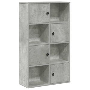 vidaXL Regał, szarość betonu, 60x24x101,5 cm, materiał drewnopochodny