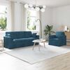 vidaXL Sofa 2 pcs Niebieski