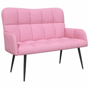 vidaXL Sofa dwuosobowa r&oacute;żowy 115 x 61 x 87 cm tkanina