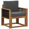 vidaXL Środkowa sofa ogrodowa Lite Drewno Akacji naturalny