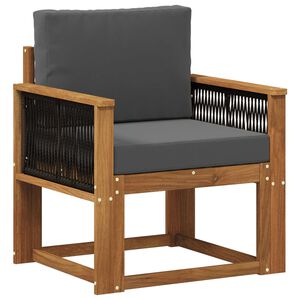 vidaXL Środkowa sofa ogrodowa Lite Drewno Akacji naturalny