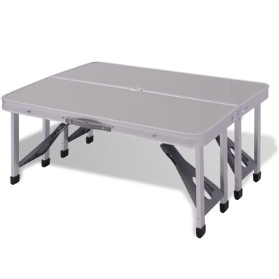 vidaXL Aluminiowy stół piknikowy