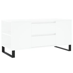 vidaXL Stolik kawowy, biały, 102x44,5x50 cm, materiał drewnopochodny