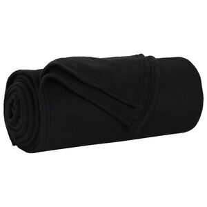 vidaXL Koc Czarny 240 x 220 cm 0.74 kg Polar