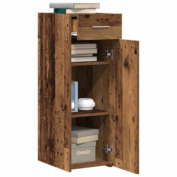 vidaXL Bufet z szufladą Stare drewno 30 x 42,5 x 93 cm