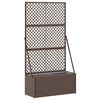 vidaXL Osłona do treli ogrodowej Brązowy 70 x 30 x 135 cm Metal