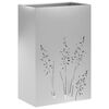 vidaXL Doniczka ogrodowa srebrny 50 x 30 x 75 cm Stal ocynkowana
